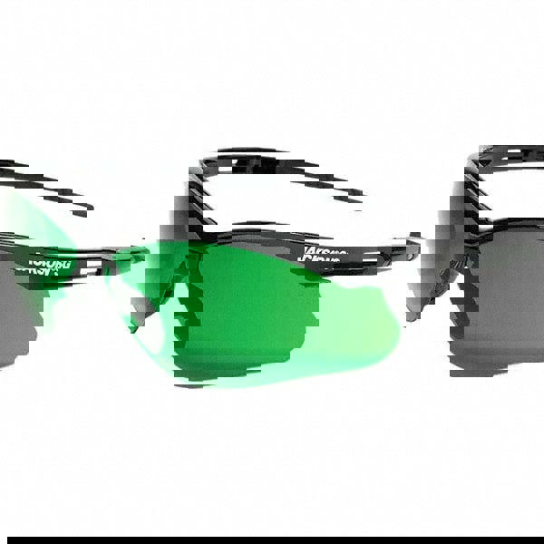 Safety Glass: Anti-Fog & Scratch-Resistant, Polycarbonate, Green Lenses, Full-Framed